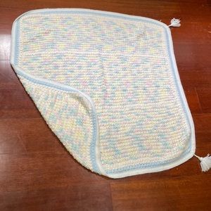 Custom rainbow baby crochet blanket